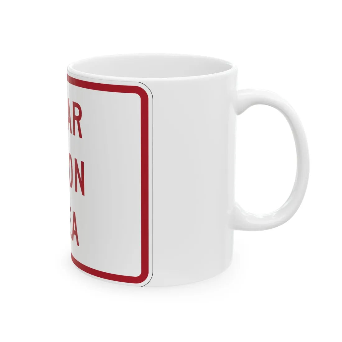 MUTCD-MI R8-3jP (Michigan) (Road Sign) White Coffee Mug - Go Mug Yourself
