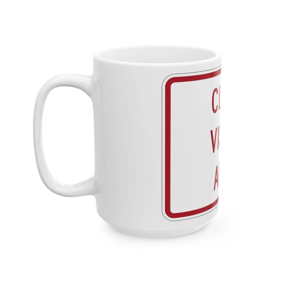 MUTCD-MI R8-3jP (Michigan) (Road Sign) White Coffee Mug - Go Mug Yourself