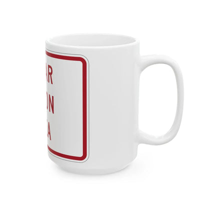 MUTCD-MI R8-3jP (Michigan) (Road Sign) White Coffee Mug - Go Mug Yourself