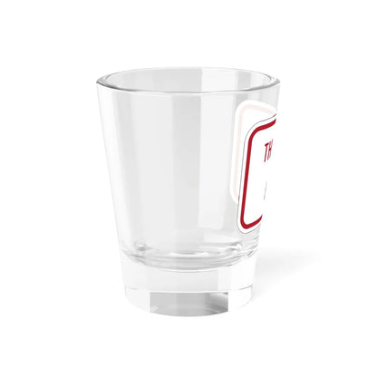 MUTCD-MI R8-3kP (Michigan) (Road Sign) Shot Glass 1.5oz - Go Mug Yourself