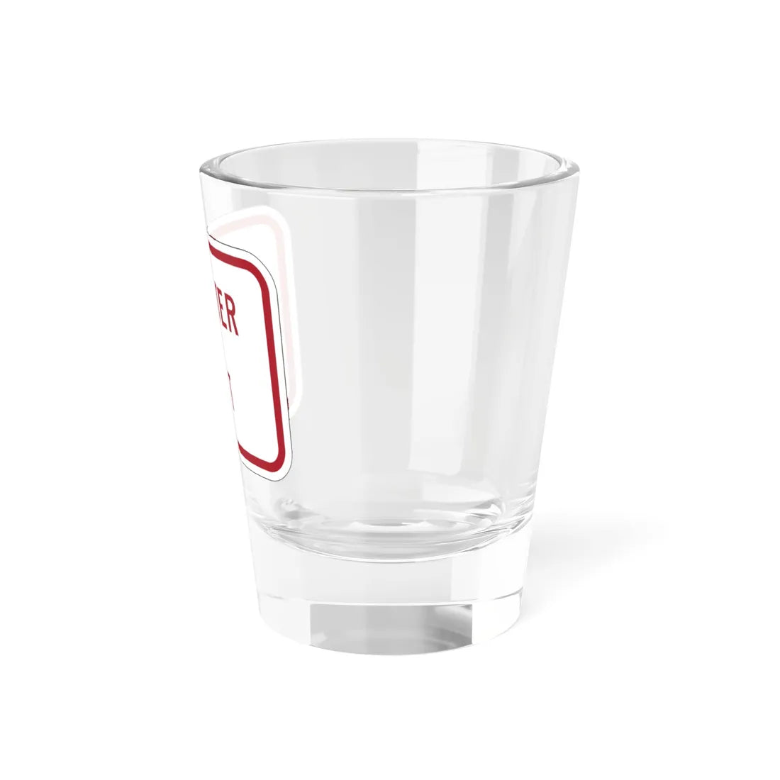 MUTCD-MI R8-3kP (Michigan) (Road Sign) Shot Glass 1.5oz - Go Mug Yourself
