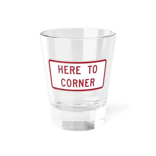 MUTCD-MI R8-3mP (Michigan) (Road Sign) Shot Glass 1.5oz 1.5oz - Go Mug Yourself