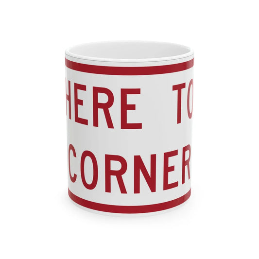 MUTCD-MI R8-3mP (Michigan) (Road Sign) White Coffee Mug 11oz - Go Mug Yourself