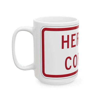 MUTCD-MI R8-3mP (Michigan) (Road Sign) White Coffee Mug - Go Mug Yourself