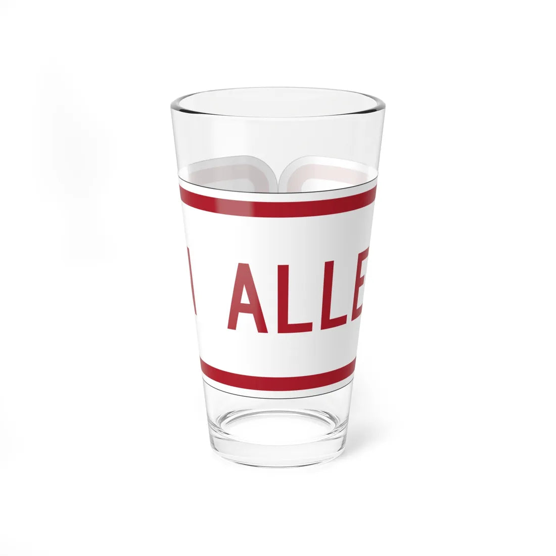MUTCD-MI R8-3nP (Michigan) (Road Sign) Pint Glass 16oz 16oz - Go Mug Yourself