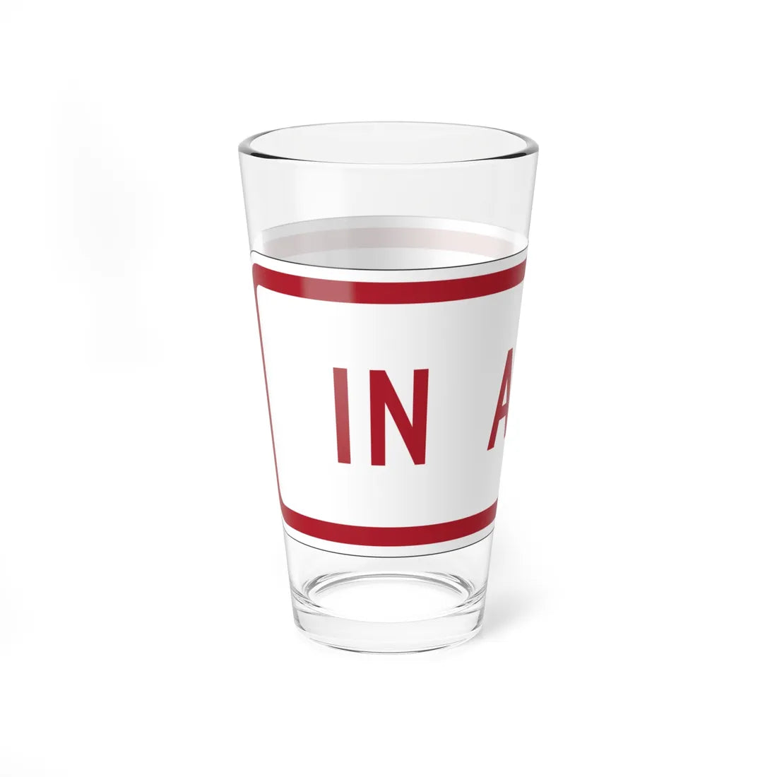 MUTCD-MI R8-3nP (Michigan) (Road Sign) Pint Glass 16oz - Go Mug Yourself