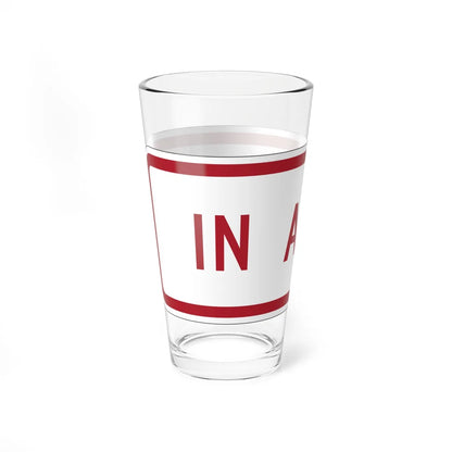 MUTCD-MI R8-3nP (Michigan) (Road Sign) Pint Glass 16oz - Go Mug Yourself