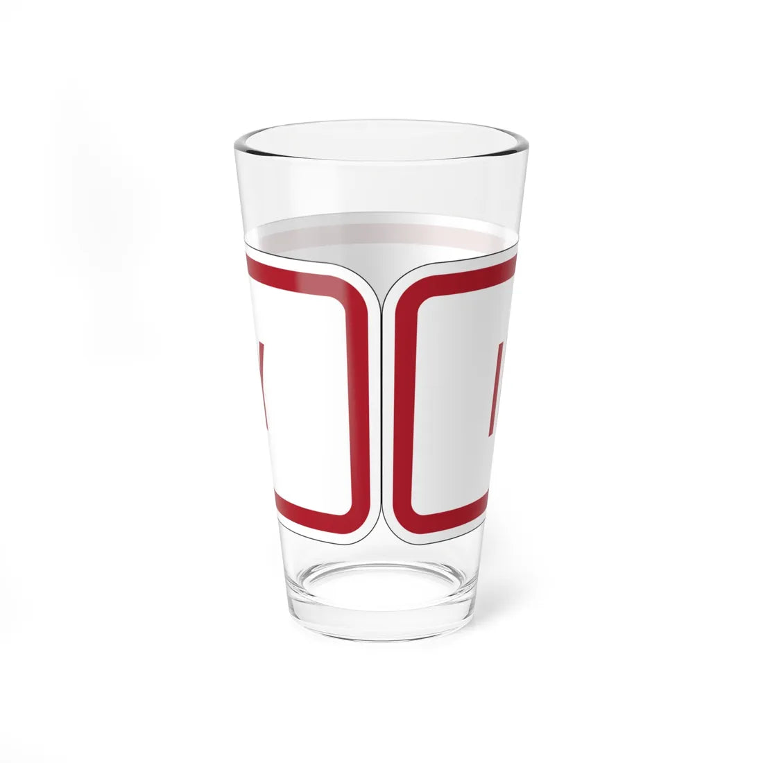 MUTCD-MI R8-3nP (Michigan) (Road Sign) Pint Glass 16oz - Go Mug Yourself