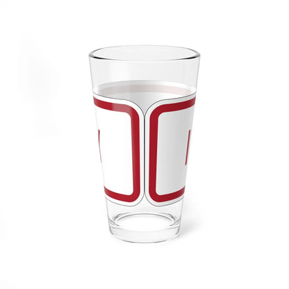 MUTCD-MI R8-3nP (Michigan) (Road Sign) Pint Glass 16oz - Go Mug Yourself