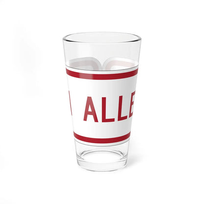 MUTCD-MI R8-3nP (Michigan) (Road Sign) Pint Glass 16oz - Go Mug Yourself
