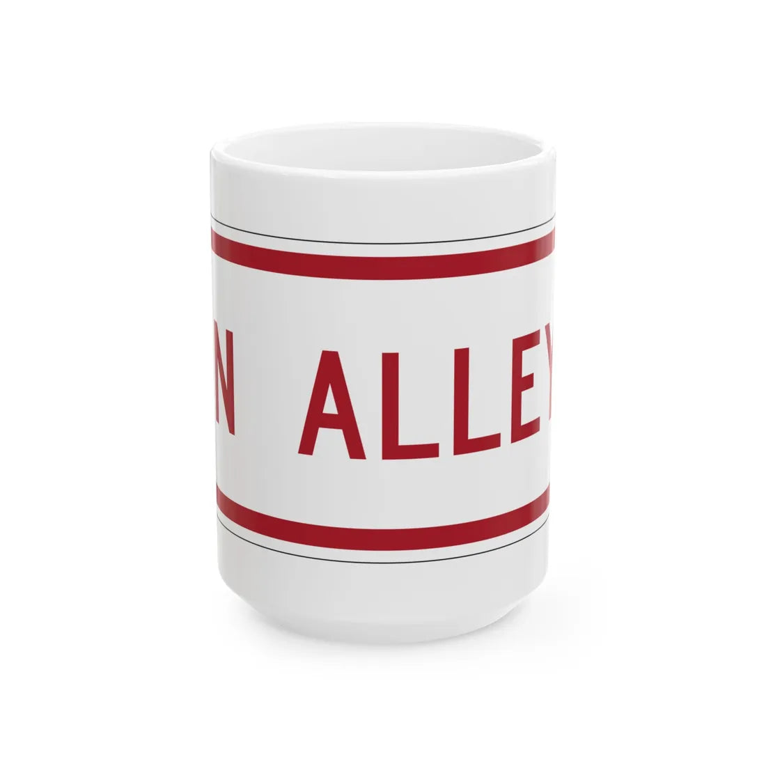 MUTCD-MI R8-3nP (Michigan) (Road Sign) White Coffee Mug 15oz - Go Mug Yourself