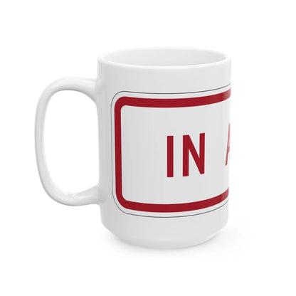 MUTCD-MI R8-3nP (Michigan) (Road Sign) White Coffee Mug - Go Mug Yourself