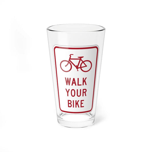 MUTCD-MI R9-6a (Michigan) (Road Sign) Pint Glass 16oz 16oz - Go Mug Yourself