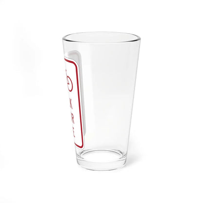 MUTCD-MI R9-6a (Michigan) (Road Sign) Pint Glass 16oz - Go Mug Yourself