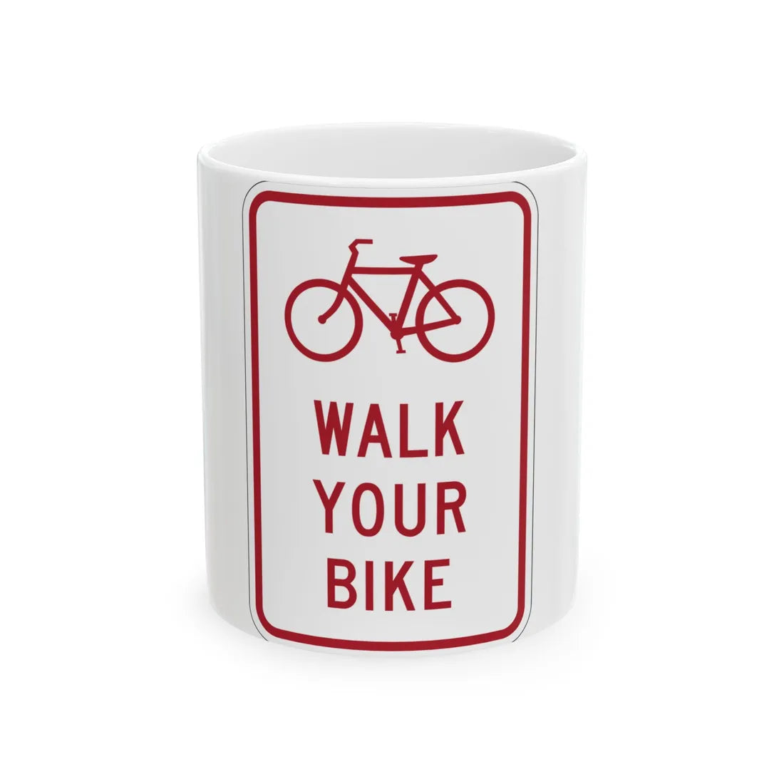 MUTCD-MI R9-6a (Michigan) (Road Sign) White Coffee Mug 11oz - Go Mug Yourself