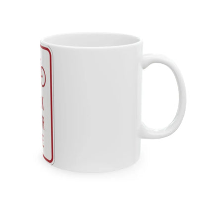 MUTCD-MI R9-6a (Michigan) (Road Sign) White Coffee Mug - Go Mug Yourself