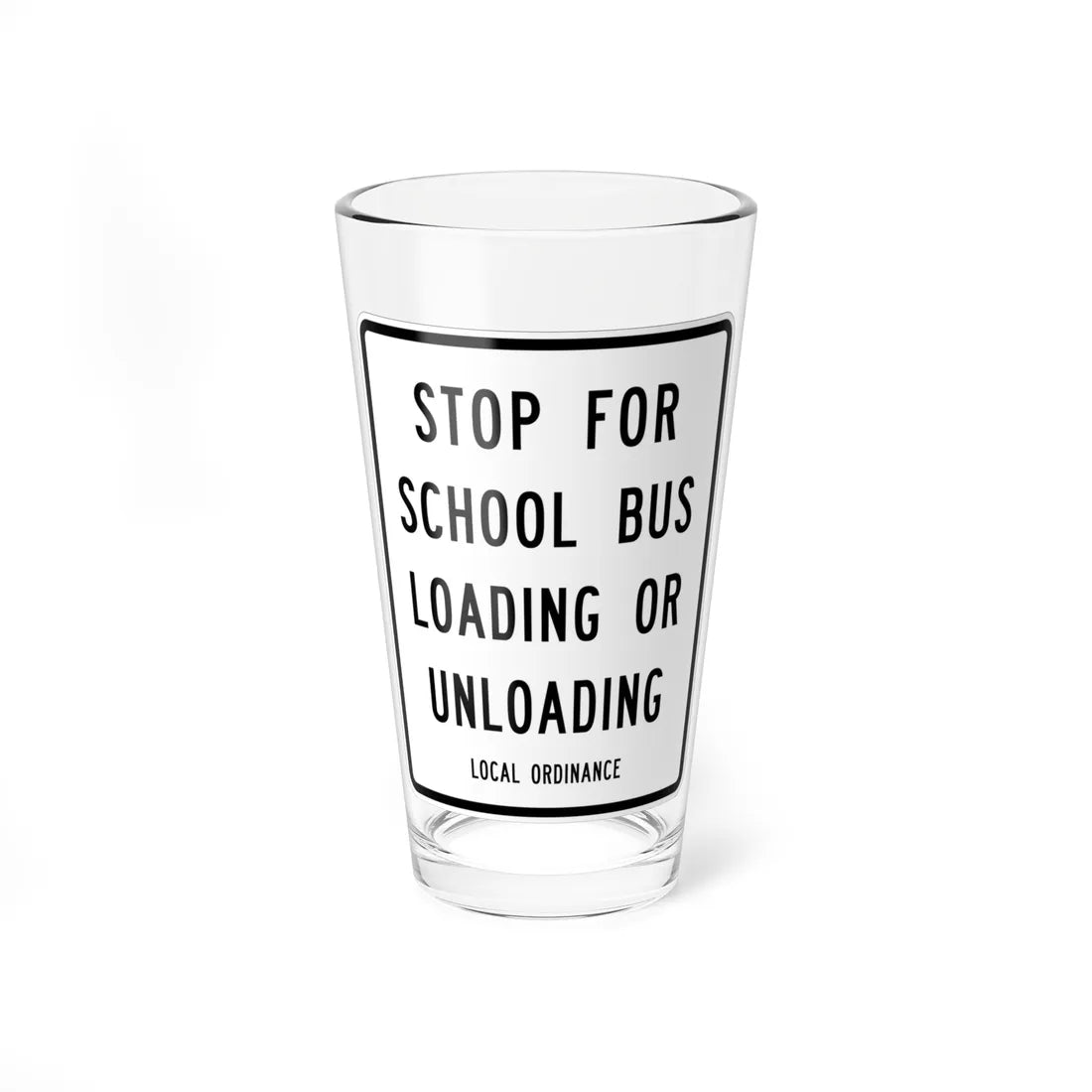 MUTCD-MI S3-3 (Michigan) (Road Sign) Pint Glass 16oz 16oz - Go Mug Yourself