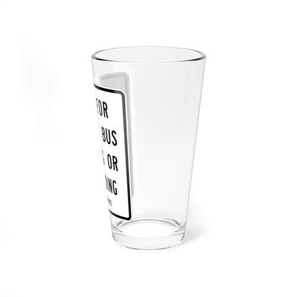 MUTCD-MI S3-3 (Michigan) (Road Sign) Pint Glass 16oz - Go Mug Yourself