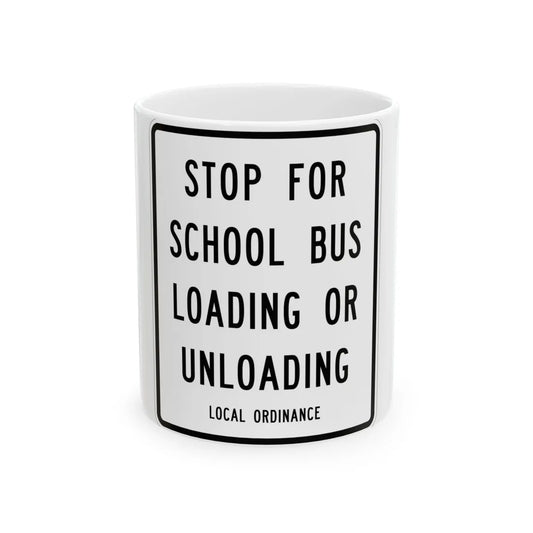 MUTCD-MI S3-3 (Michigan) (Road Sign) White Coffee Mug 11oz - Go Mug Yourself