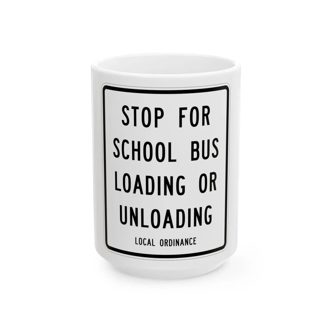 MUTCD-MI S3-3 (Michigan) (Road Sign) White Coffee Mug 15oz - Go Mug Yourself
