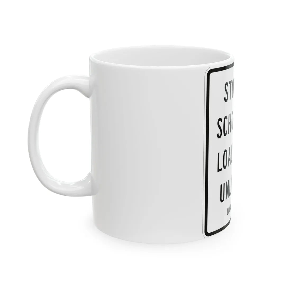 MUTCD-MI S3-3 (Michigan) (Road Sign) White Coffee Mug - Go Mug Yourself