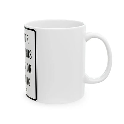 MUTCD-MI S3-3 (Michigan) (Road Sign) White Coffee Mug - Go Mug Yourself
