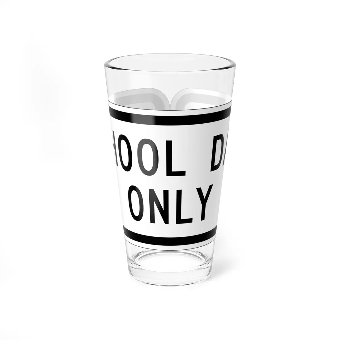 MUTCD-MI S4-1aP (Michigan) (Road Sign) Pint Glass 16oz 16oz - Go Mug Yourself