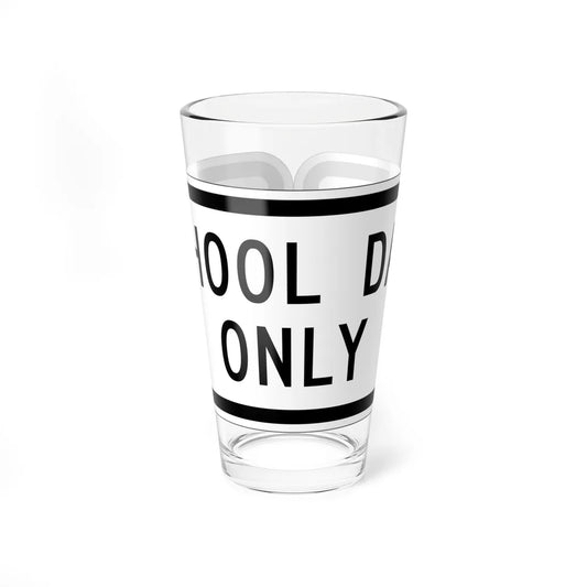 MUTCD-MI S4-1aP (Michigan) (Road Sign) Pint Glass 16oz 16oz - Go Mug Yourself