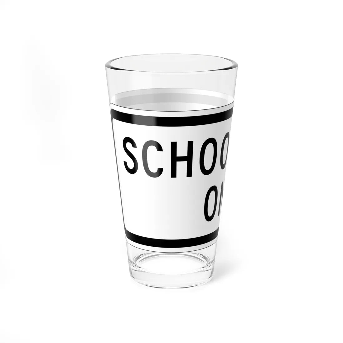MUTCD-MI S4-1aP (Michigan) (Road Sign) Pint Glass 16oz - Go Mug Yourself