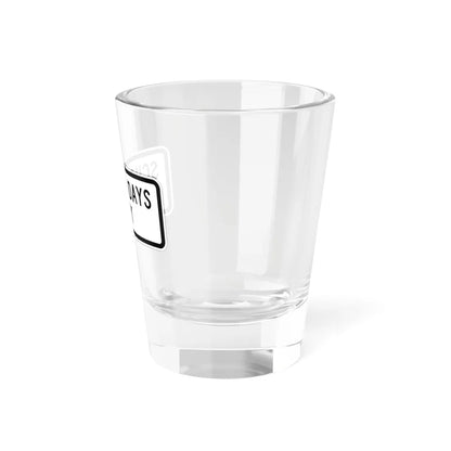 MUTCD-MI S4-1aP (Michigan) (Road Sign) Shot Glass 1.5oz - Go Mug Yourself