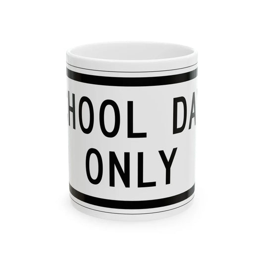 MUTCD-MI S4-1aP (Michigan) (Road Sign) White Coffee Mug 11oz - Go Mug Yourself