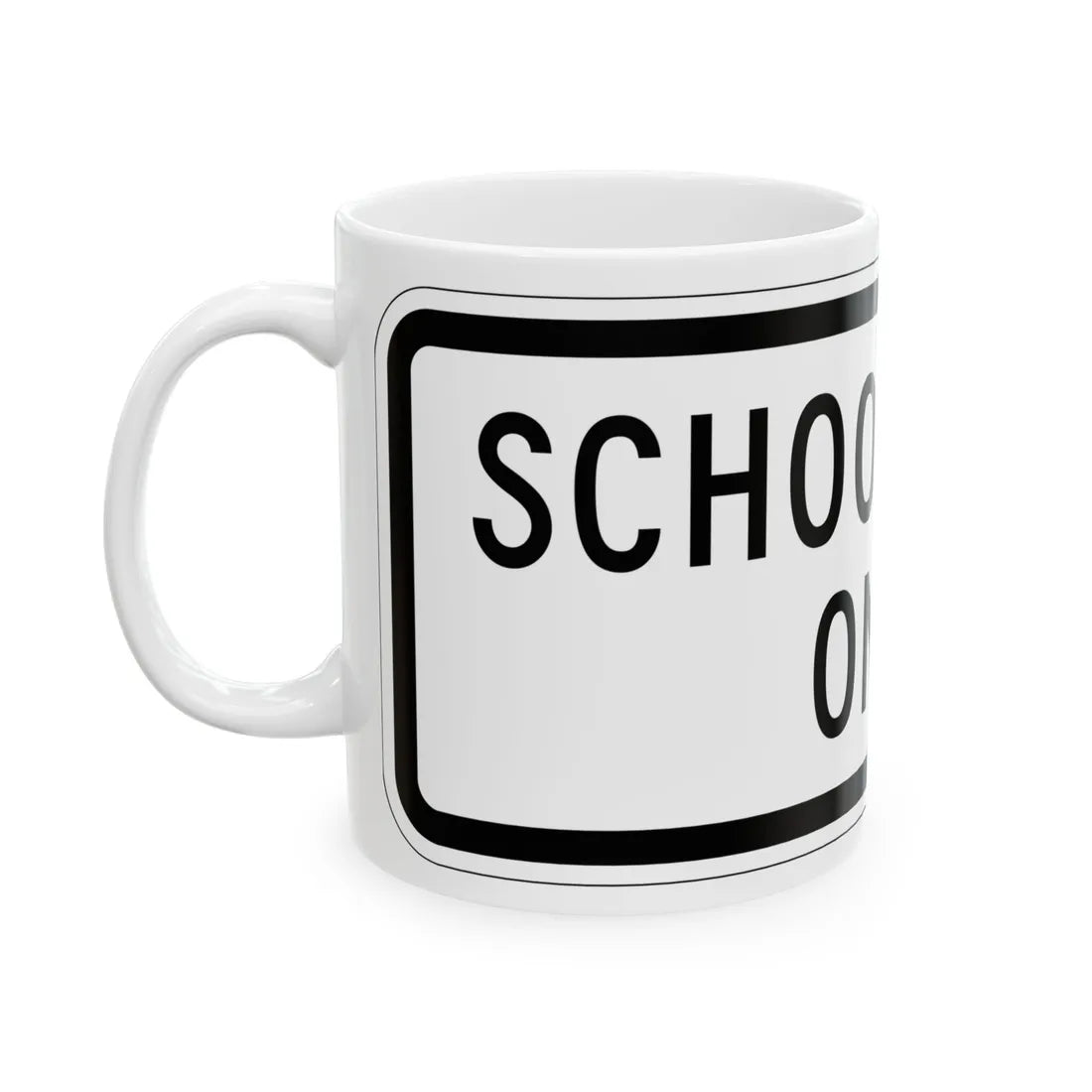 MUTCD-MI S4-1aP (Michigan) (Road Sign) White Coffee Mug - Go Mug Yourself