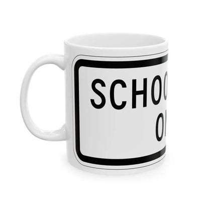 MUTCD-MI S4-1aP (Michigan) (Road Sign) White Coffee Mug - Go Mug Yourself