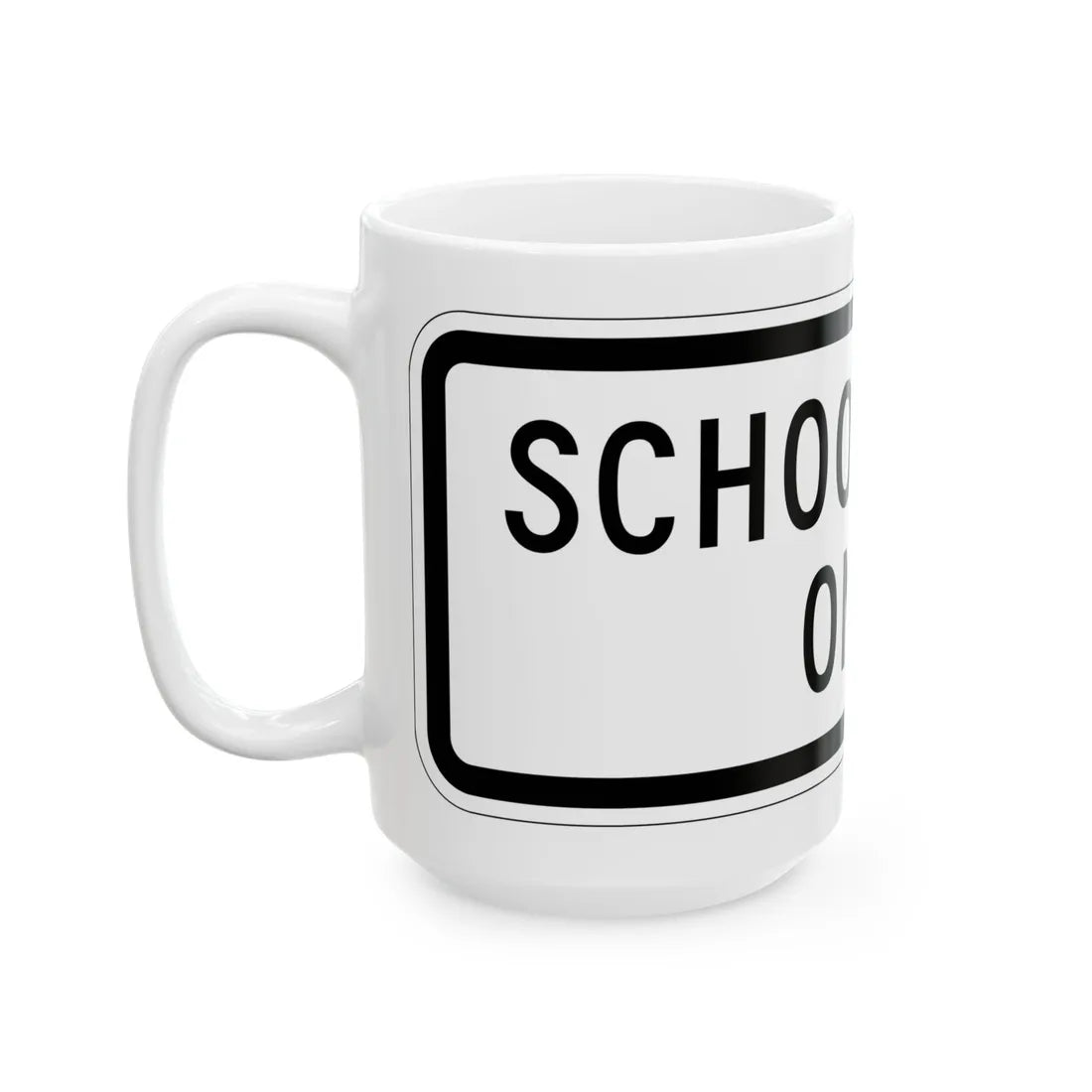 MUTCD-MI S4-1aP (Michigan) (Road Sign) White Coffee Mug - Go Mug Yourself