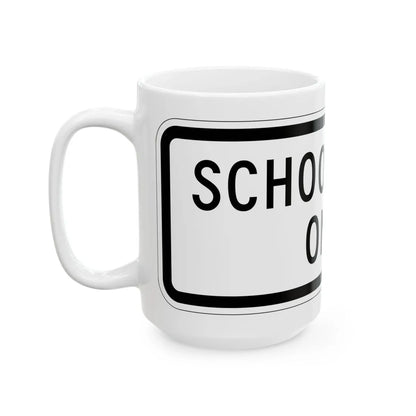 MUTCD-MI S4-1aP (Michigan) (Road Sign) White Coffee Mug - Go Mug Yourself