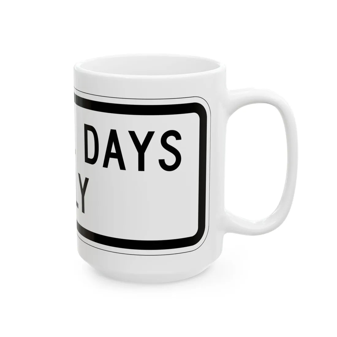 MUTCD-MI S4-1aP (Michigan) (Road Sign) White Coffee Mug - Go Mug Yourself