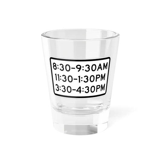 MUTCD-MI S4-1cP (Michigan) (Road Sign) Shot Glass 1.5oz 1.5oz - Go Mug Yourself