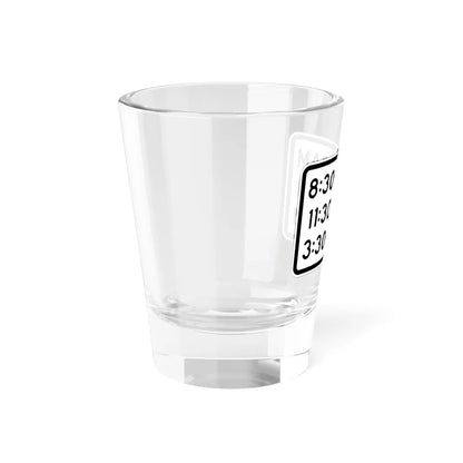 MUTCD-MI S4-1cP (Michigan) (Road Sign) Shot Glass 1.5oz - Go Mug Yourself