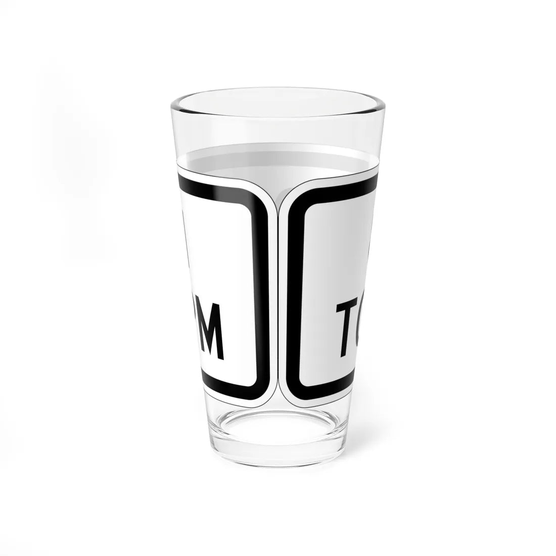 MUTCD-MI S4-1P (Michigan) (Road Sign) Pint Glass 16oz - Go Mug Yourself