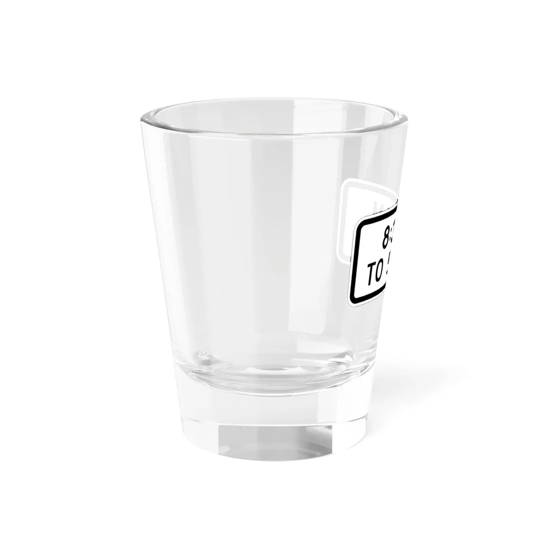 MUTCD-MI S4-1P (Michigan) (Road Sign) Shot Glass 1.5oz - Go Mug Yourself