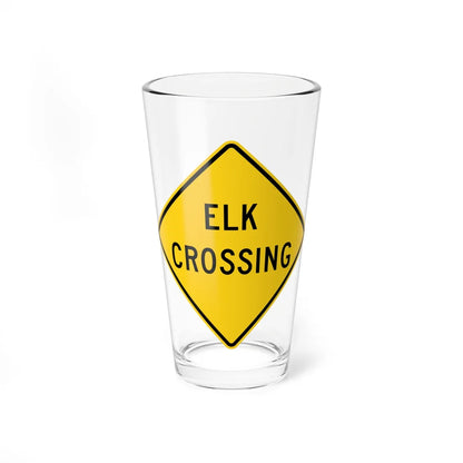 MUTCD-MI W11-20a (Michigan) (Road Sign) Pint Glss 16oz 16oz - Go Mug Yourself