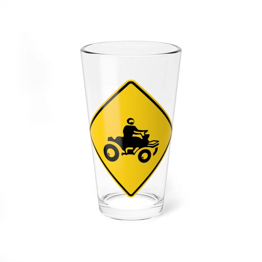 MUTCD-MI W11-23 (Michigan) (Road Sign) Pint Glss 16oz 16oz - Go Mug Yourself