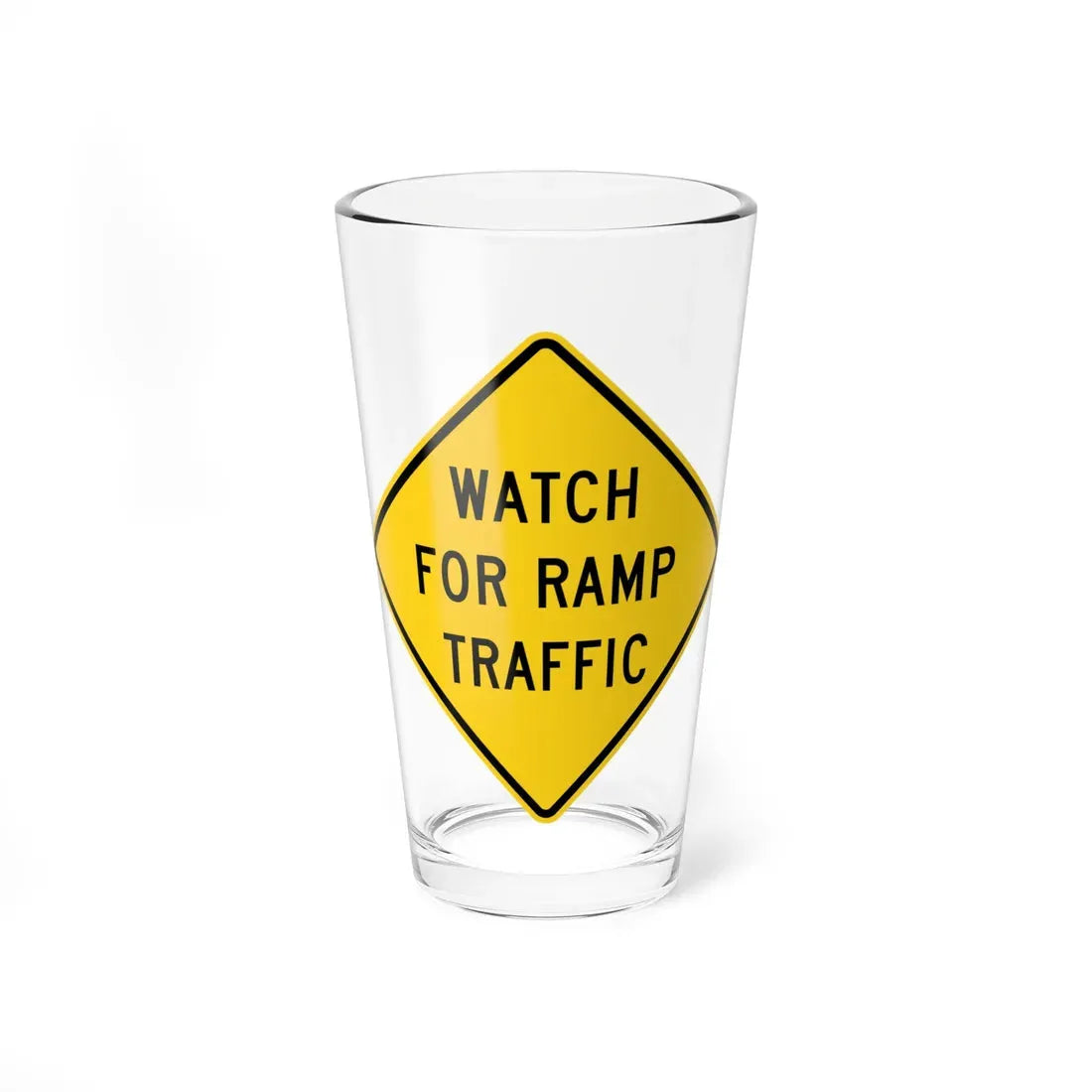 MUTCD-MI W11-24 (Michigan) (Road Sign) Pint Glass 16oz 16oz - Go Mug Yourself