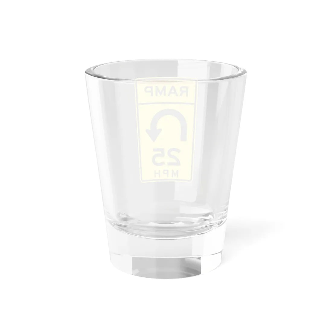 MUTCD-MI W13-7a (Michigan) (Road Sign) Shot Glass 1.5oz - Go Mug Yourself