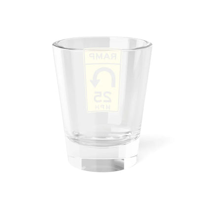 MUTCD-MI W13-7a (Michigan) (Road Sign) Shot Glass 1.5oz - Go Mug Yourself