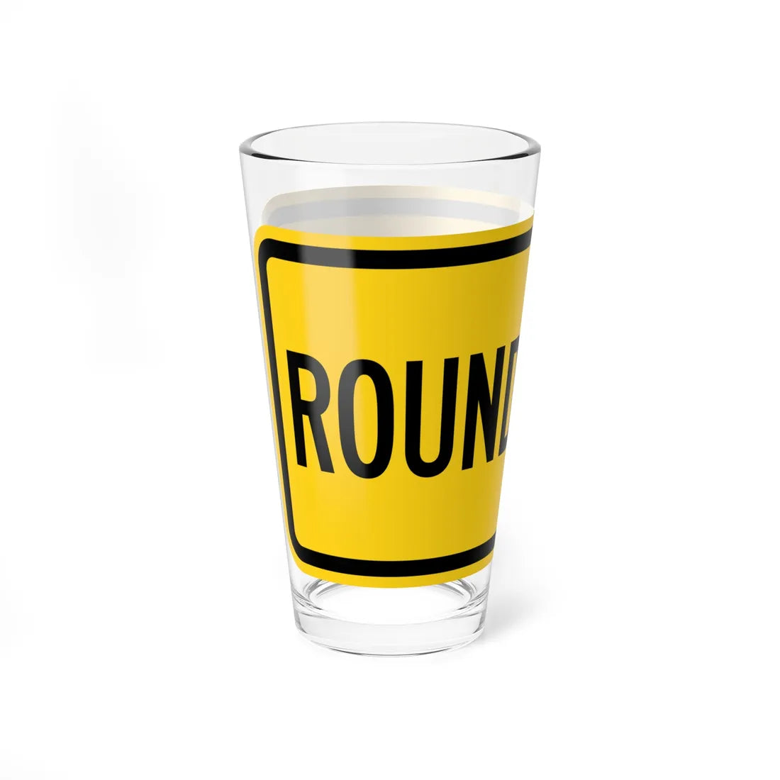 MUTCD-MI W16-17P (Michigan) (Road Sign) Pint Glss 16oz - Go Mug Yourself