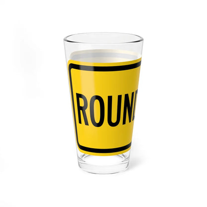 MUTCD-MI W16-17P (Michigan) (Road Sign) Pint Glss 16oz - Go Mug Yourself