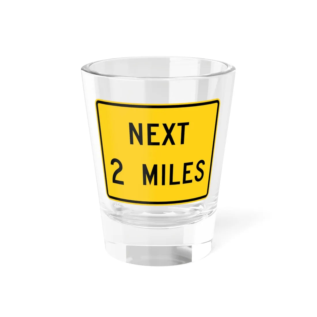 MUTCD-MI W16-4aP (Michigan) (Road Sign) Shot Glass 1.5oz 1.5oz - Go Mug Yourself