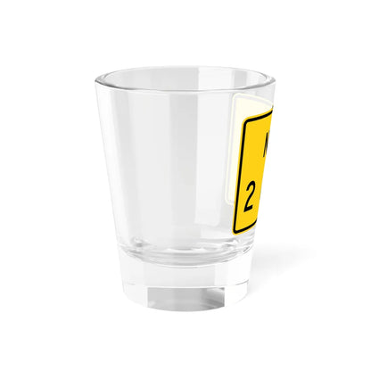 MUTCD-MI W16-4aP (Michigan) (Road Sign) Shot Glass 1.5oz - Go Mug Yourself