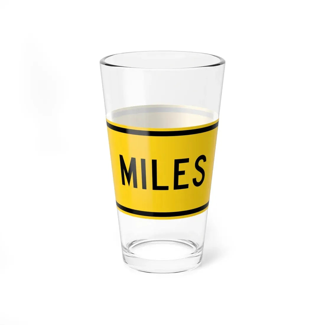 MUTCD-MI W16-4bP (Michigan) (Road Sign) Pint Glass 16oz - Go Mug Yourself